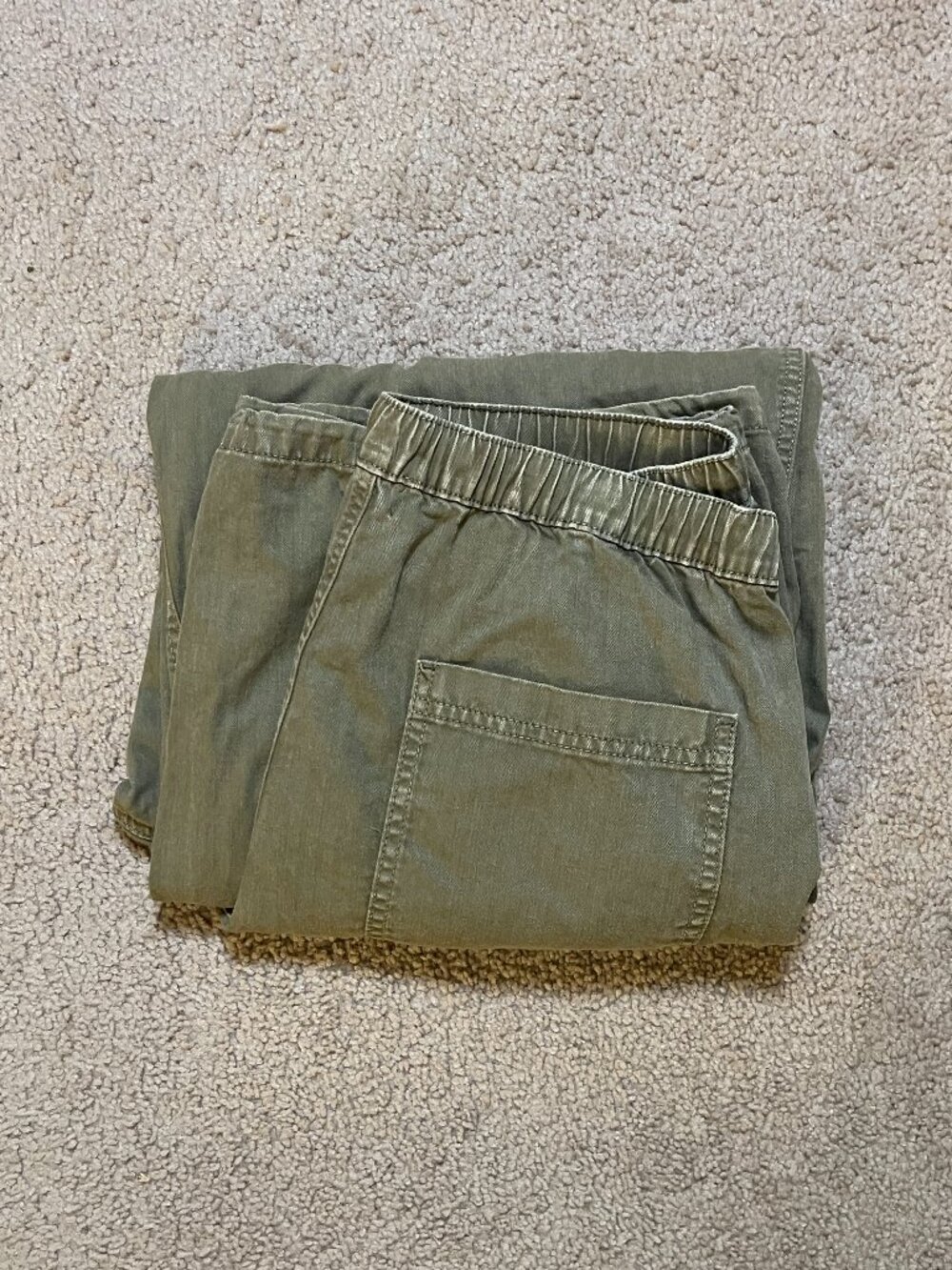 Olive BDG Station Cocoon Baggy Barrel Leg Cargo Pant - Picture 4 of 4